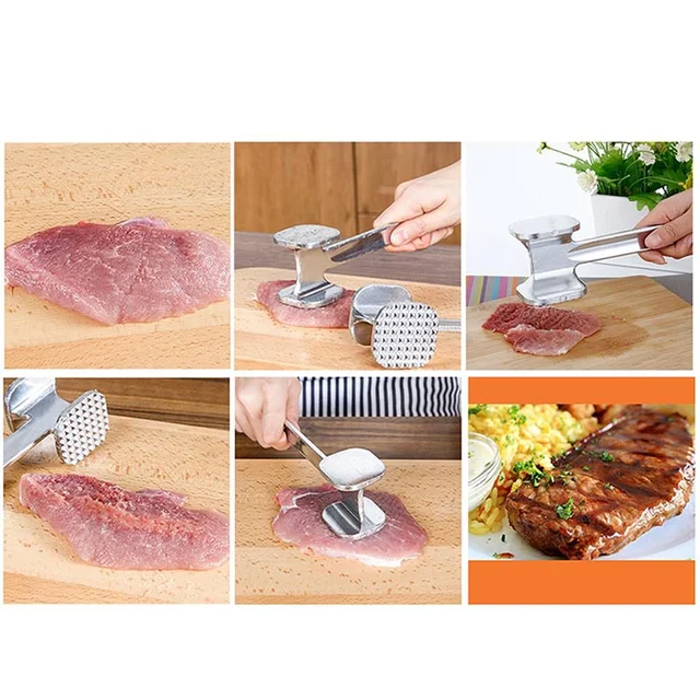 Meat Tenderizer Hammer – Dual-Sided Aluminium | Quickslice