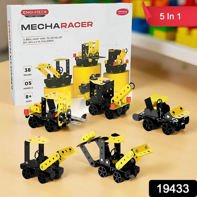 Mecha Racer STEM Kit – 5-in-1 DIY Construction for Kids 8+