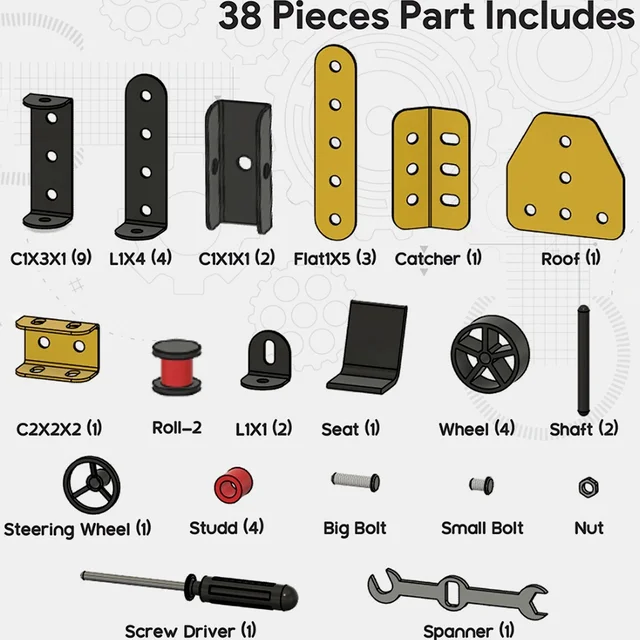 Mecha Racer STEM Kit – 5-in-1 DIY Construction for Kids 8+