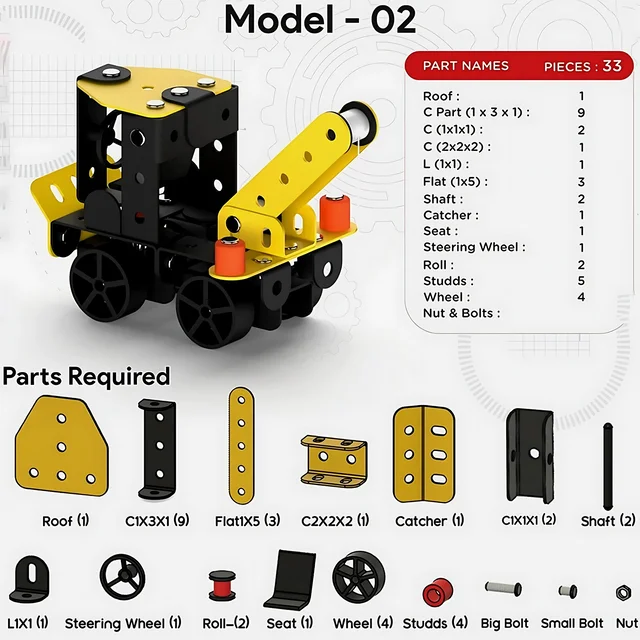 Mecha Racer STEM Kit – 5-in-1 DIY Construction for Kids 8+
