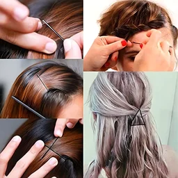 Medium Black Hair Bobby Pins – Strong Non-Slip Grip Set