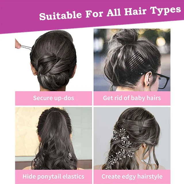 Medium Black Hair Bobby Pins – Strong Non-Slip Grip Set