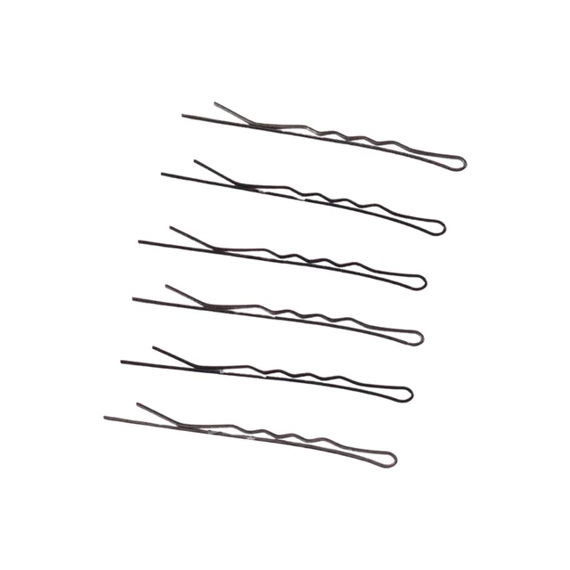 Medium Black Hair Bobby Pins – Strong Non-Slip Grip Set