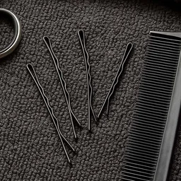 Medium Black Hair Bobby Pins – Strong Non-Slip Grip Set