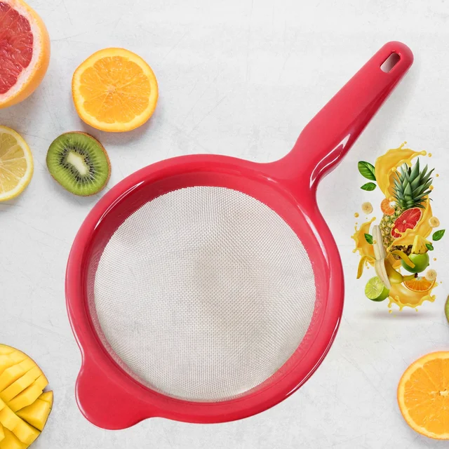 Medium Pulpy Juice Strainer – Fine Mesh Plastic Frame for Smooth Juices