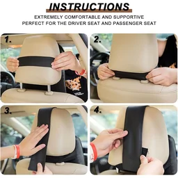 Memory Foam Car Neck Pillow – Ergonomic Support for Driving | Velvet Wheels
