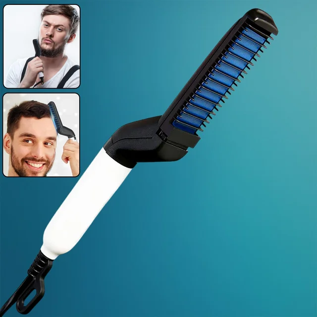 Men's Hair & Beard Straightener – Quick Styling Comb | BraveVault