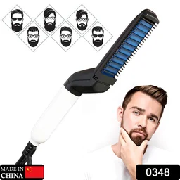 Men's Hair & Beard Straightener – Quick Styling Comb | BraveVault