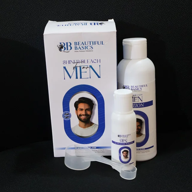 Men's Skin Bleach – Brightening Lotion & Activator Powder Set (200 gm)