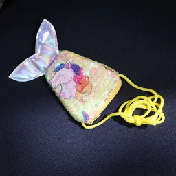 Mermaid Tail Kids Sling Bag – Colorful Reversible Sequins