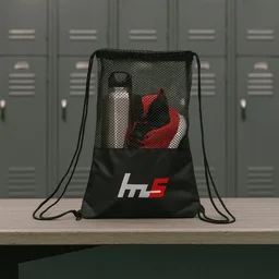 Mesh Drawstring Gym Sack – Breathable Sports Backpack for Workouts
