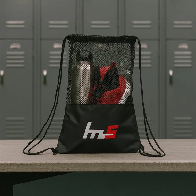 Mesh Drawstring Gym Sack – Breathable Sports Backpack for Workouts