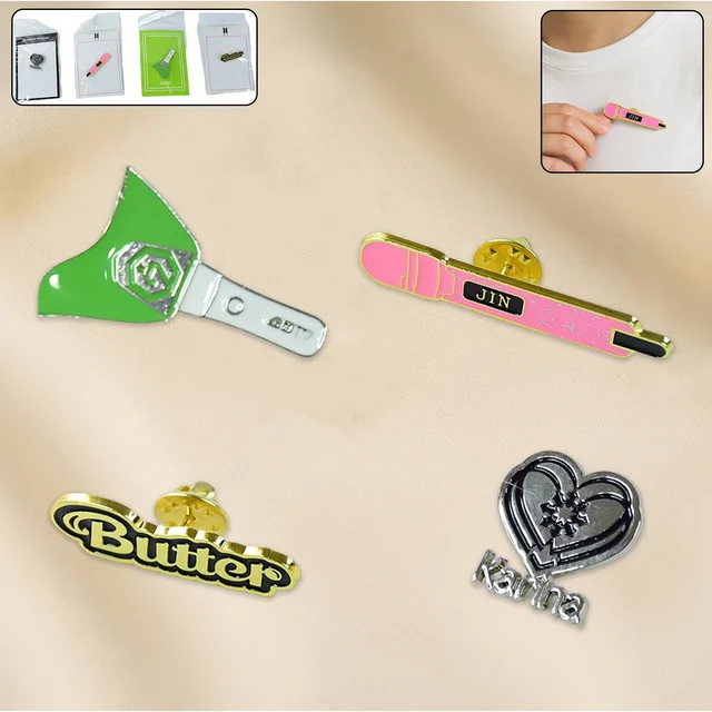 Metal Badge Pin – Stylish Single Piece with Random Design