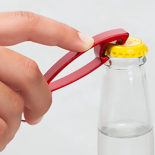 Metal Bottle Opener Keychain – Compact 2-in-1 Portable Tool