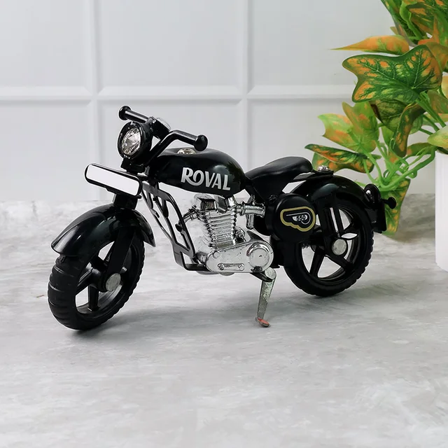 Metal Bullet Bike Toy with Side Stand – Realistic Miniature Model