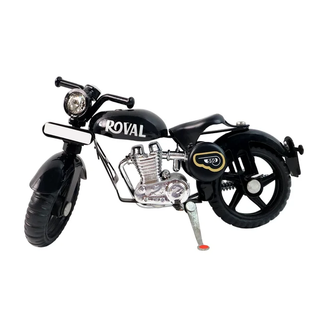 Metal Bullet Bike Toy with Side Stand – Realistic Miniature Model