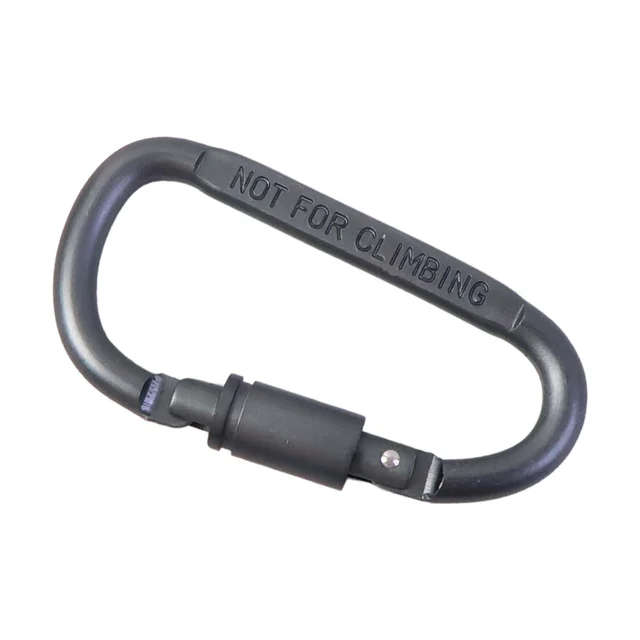Metal Carabiner Hook with Screw Lock – Secure Heavy-Duty Utility