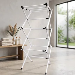Metal Foldable Clothes Drying Rack – 3 Tier Portable Stand