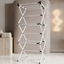 Metal Foldable Clothes Drying Rack – 3 Tier Portable Stand