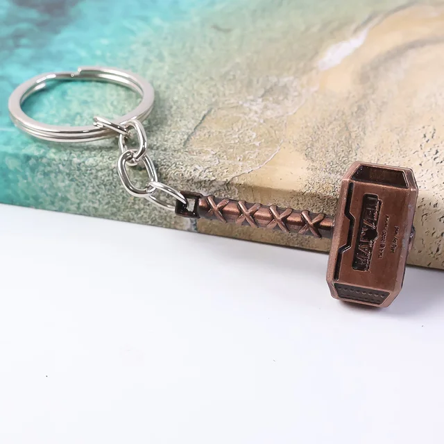 Metal Hammer Keychain – Durable Zinc Alloy Mini Keyring