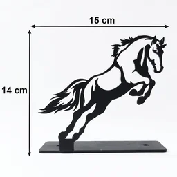 Metal Horse Sculpture – Modern Desk Decor for Sophistication