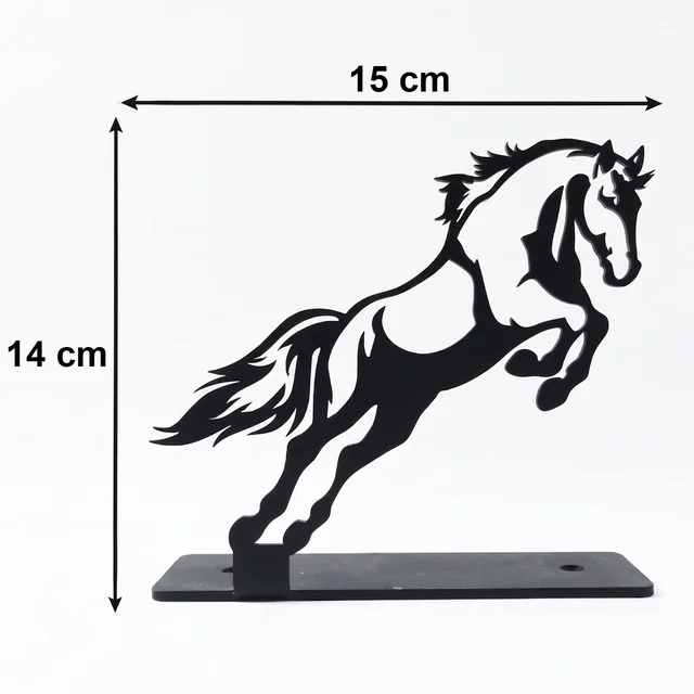 Metal Horse Sculpture – Modern Desk Decor for Sophistication