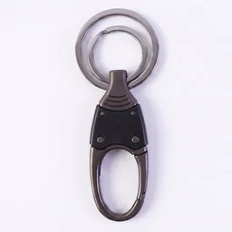 Metal Key Holder – Durable Dual Ring with Rotating Swivel