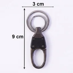 Metal Key Holder – Durable Dual Ring with Rotating Swivel