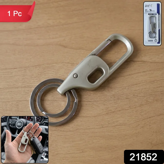 Metal Key Holder – Heavy Duty Carabiner Style Keychain for Secure Keys