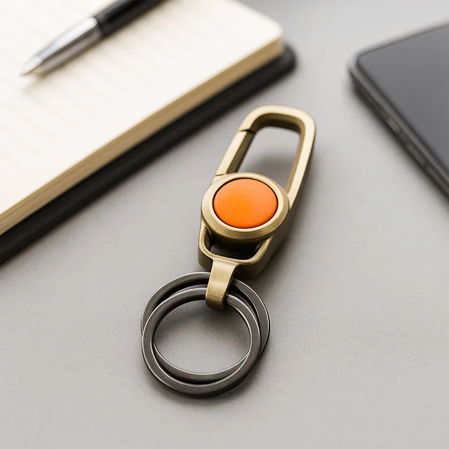 Metal Keychain Carabiner Clip – Durable Key Holder with Dual Rings