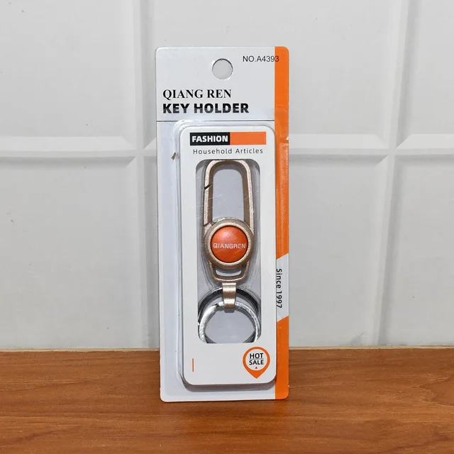 Metal Keychain Carabiner Clip – Durable Key Holder with Dual Rings