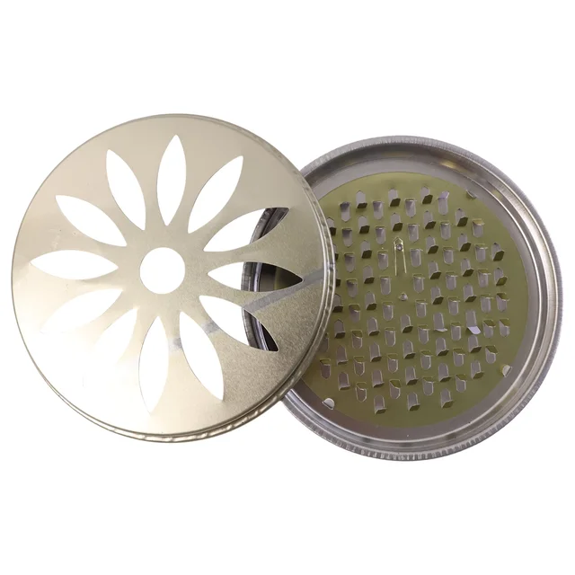 Metal Mosquito Coil Stand with Protective Cover – Durable and Safe