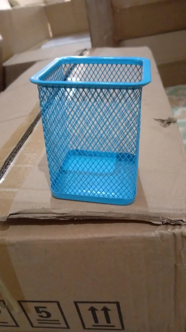 Metal Pen Holder – Mesh Desk Organizer for Office | Deskrova