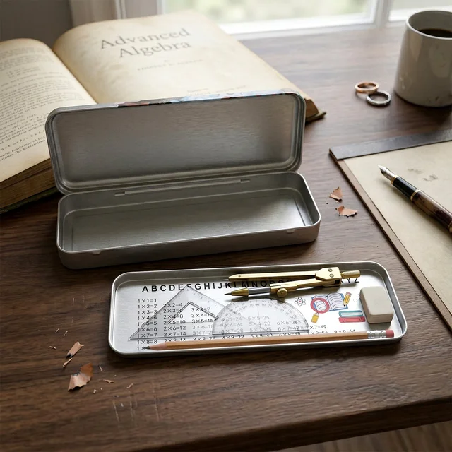 Metal Pencil Box – Stylish & Durable Stationery Organizer