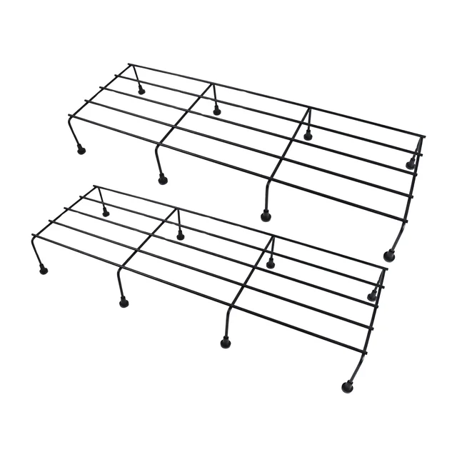 Metal Rectangle Flower Plant Stand – Durable 2 Pc Set | Giftoiza