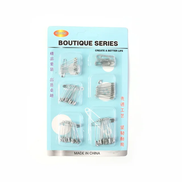 Metal Safety Pin Set – Durable Multipurpose Tailoring & Repair Kit