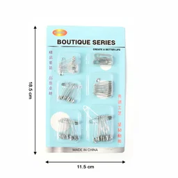Metal Safety Pin Set – Durable Multipurpose Tailoring & Repair Kit