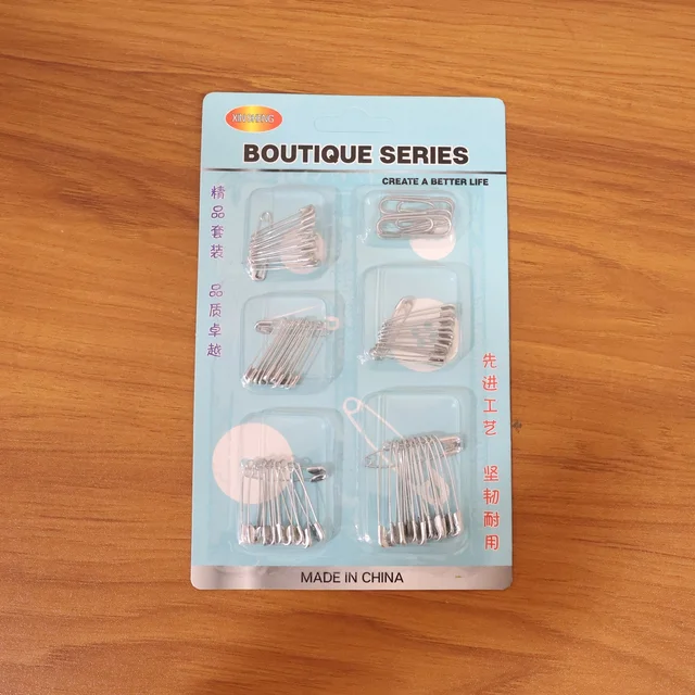 Metal Safety Pin Set – Durable Multipurpose Tailoring & Repair Kit