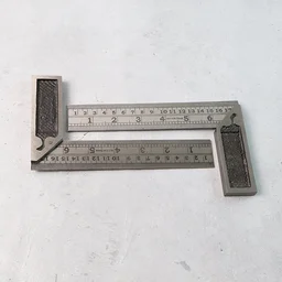 Metal Try Square Ruler Set – Durable 2-Piece Precision Tool