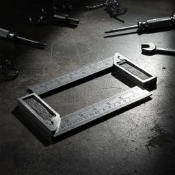 Metal Try Square Ruler Set – Durable 2-Piece Precision Tool
