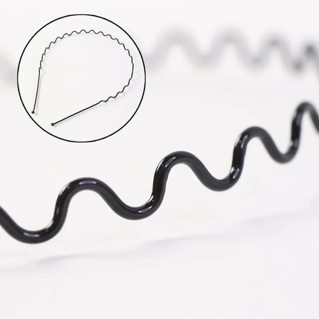 Metal Wave Hair Bands – Durable Flexible Headbands for Men & Women