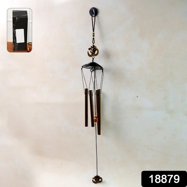 Metal Wind Chime with Om Symbol – Peaceful Spiritual Decor