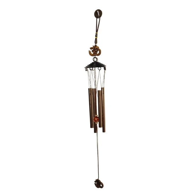 Metal Wind Chime with Om Symbol – Peaceful Spiritual Decor