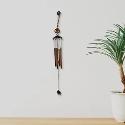 Metal Wind Chime with Om Symbol – Peaceful Spiritual Decor