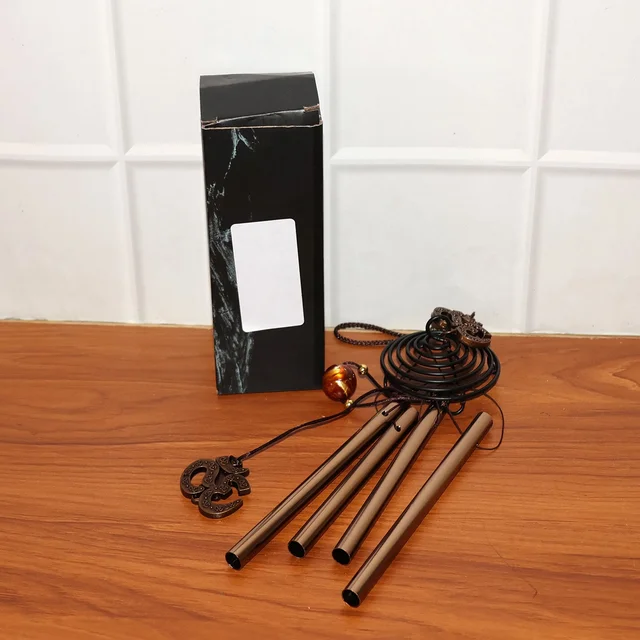 Metal Wind Chime with Om Symbol – Peaceful Spiritual Decor