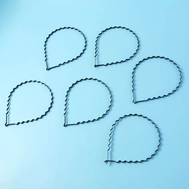 Metal Zigzag Hair Bands – Non-Slip Flexible Headbands (6 Pc)