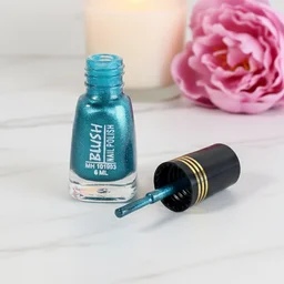 Metallic Mini Nail Polish – 6 ML Quick-Dry Glitter Finish