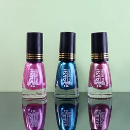 Metallic Mini Nail Polish – 6 ML Quick-Dry Glitter Finish