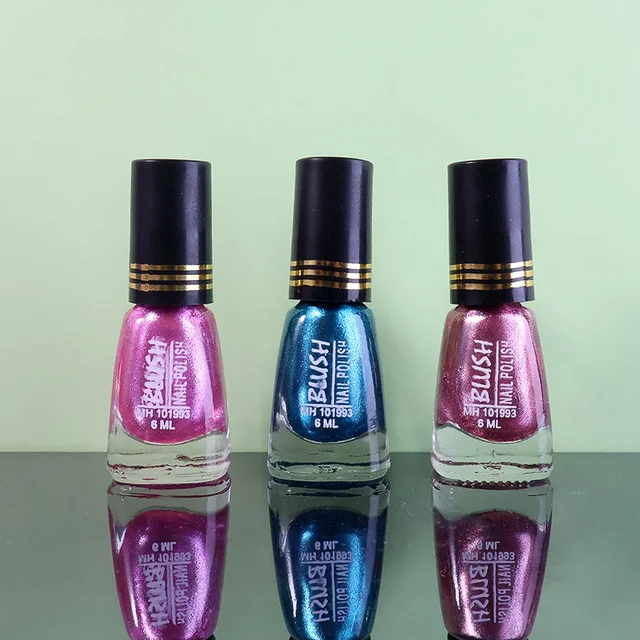 Metallic Mini Nail Polish – 6 ML Quick-Dry Glitter Finish
