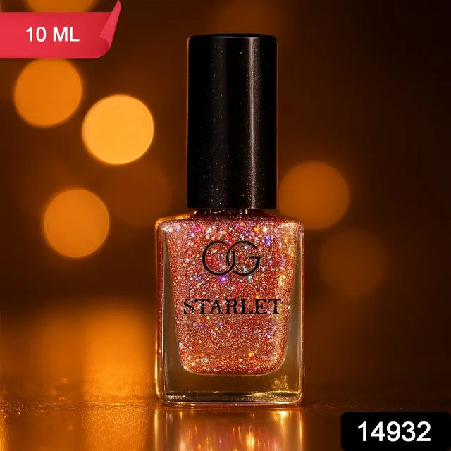 Metallic Rose Glitter Nail Paint – Sparkling Long-Lasting Shine